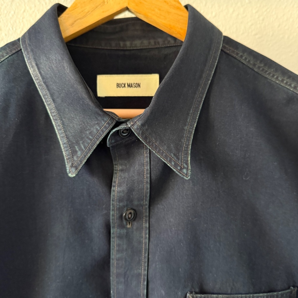 Buck Mason Work Shirt – Indigo - Picture 5 of 6